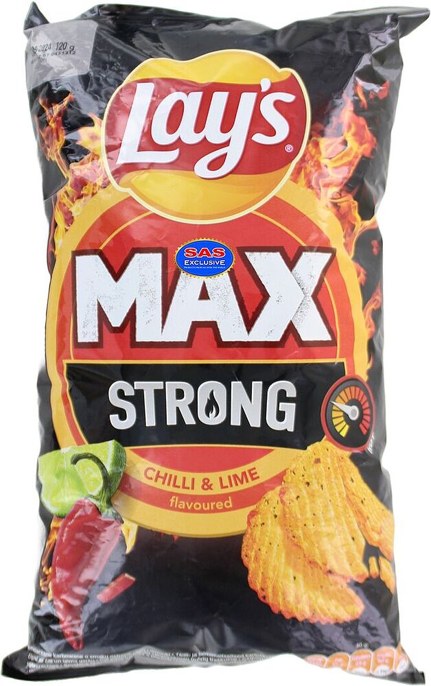 Chips "Lay's" 120g Chili and Lime