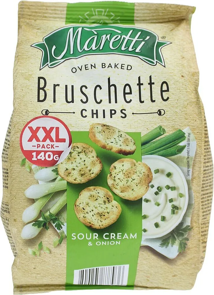 Crackers- bruschette Sour cream & Onion "Maretti" 140g 
