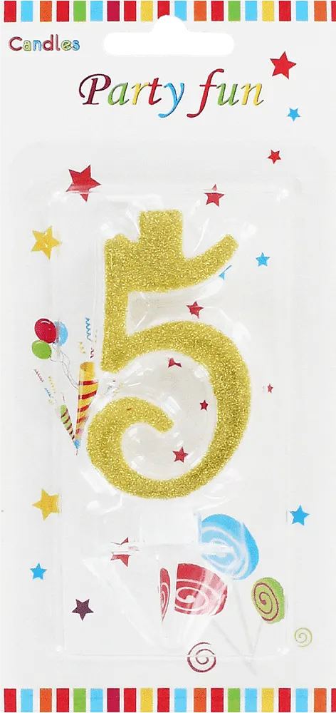 Birthday candle "Party Fun" N5
