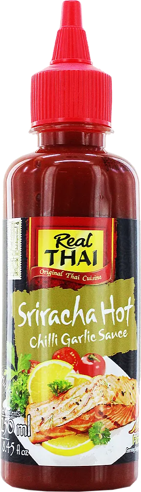Hot sriracha sauce "Real Thai Sriracha Hot Chilli Garlic" 250ml
