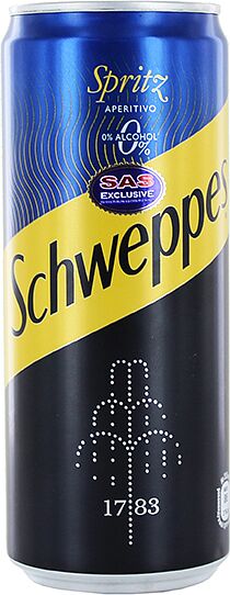 Refreshening carbonated drink "Schweppes Spritz Aperitivo" 0.33l
