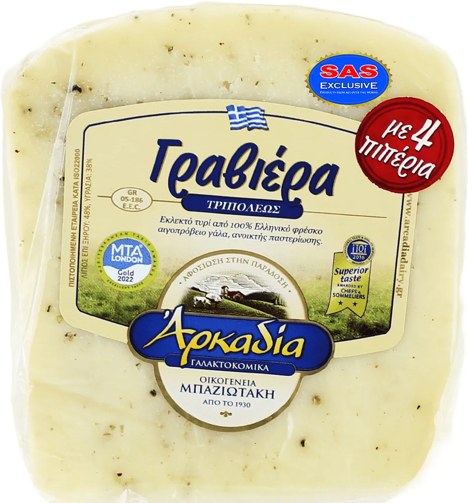 Cheese with pepper "Arkadia Graviera" 300g
