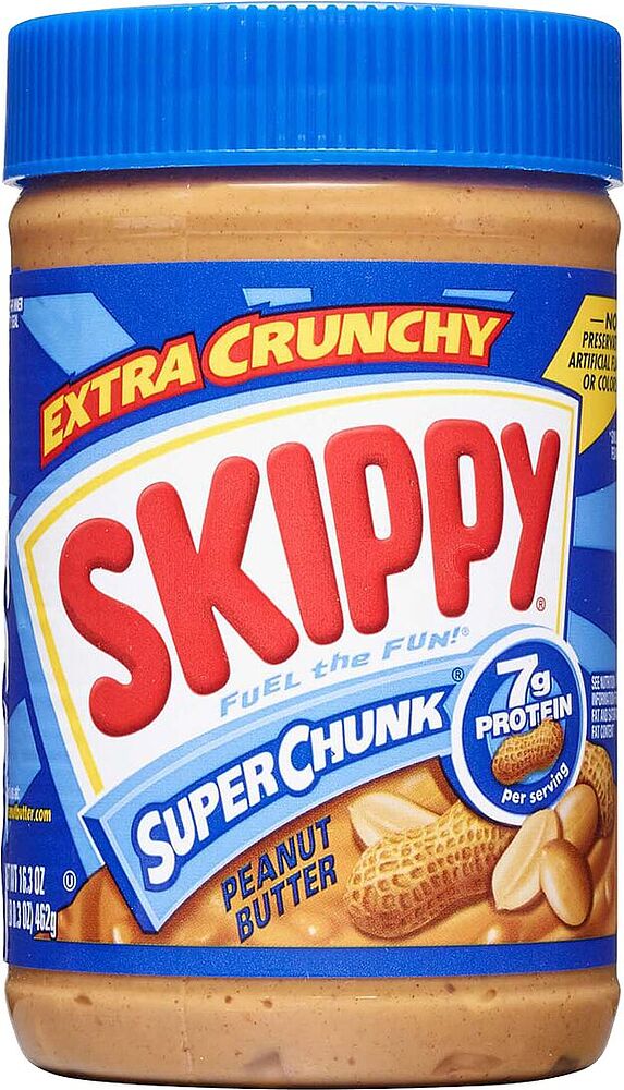 Peanut cream "Skippy Crunchy 462g