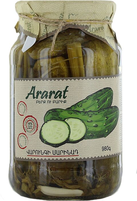 Pickled cucumbers "Ararat" 980g