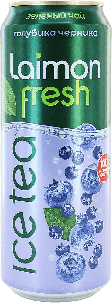 Ice tea with blueberry & bilberry flavor "Laimon Fresh Blueberry Bilberry" 0.45l