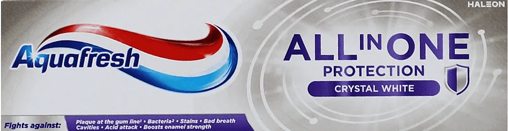 Ատամի մածուկ «Aquafresh All in One Crystal White» 75մլ