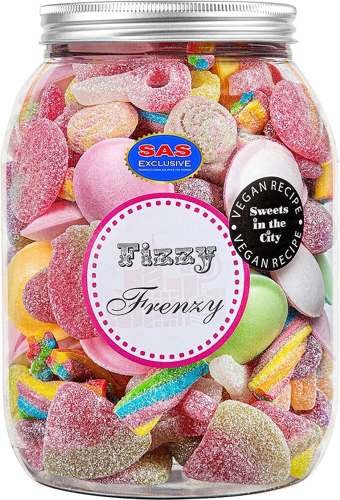 Веганские конфеты "Fizzy Frenzy" 1кг