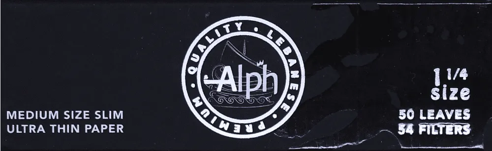 Paper and tobacco filter "Alph" 104pcs