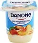 Yoghurt product with peach flavor "Danone" 100g, fat content: 1.2%,