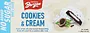 Cookies with white chocolate "Bergen Cookies & Cream" 128g