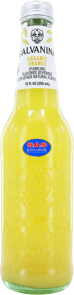 Զովացուցիչ գազավորված ըմպելիք նարնջի «Galvanina Organic Orange» 355մլ