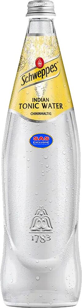 Освежающий газированный напиток "Schweppes Indian Tonic Water" 0.75л 