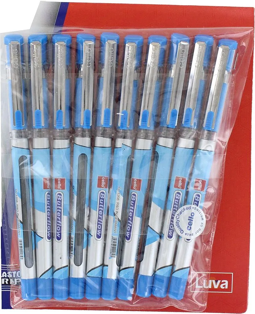 Blue pen "Cello" 1pcs
