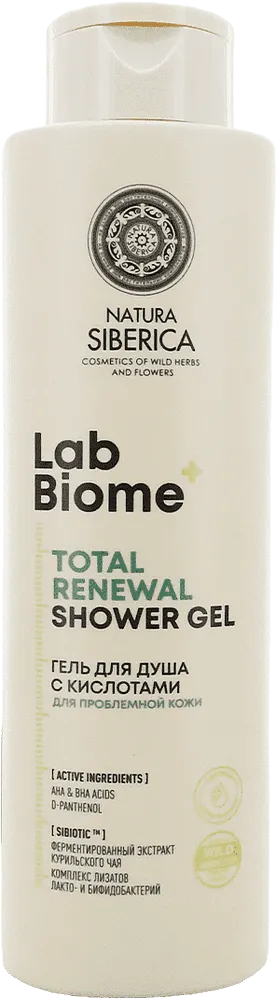 Shower gel "Natura Siberica Lab Biome Total Renewal" 500ml
