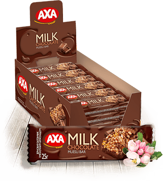 Батончик мюсли "AXA Milk Chocolate" 25г