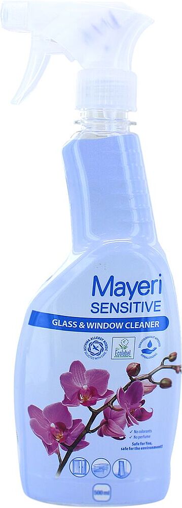 Средство для чистки стекла "Mayeri Sensitive" 500мл