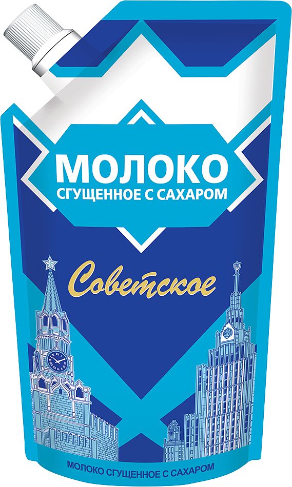 Сгущенное молоко с сахаром "Советское" 270г,  жирность: 8.5%