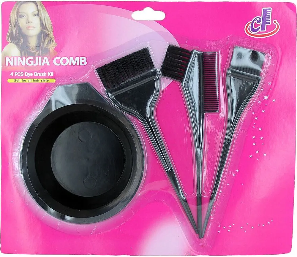 Hair dying set "Ningjia" 4 pcs