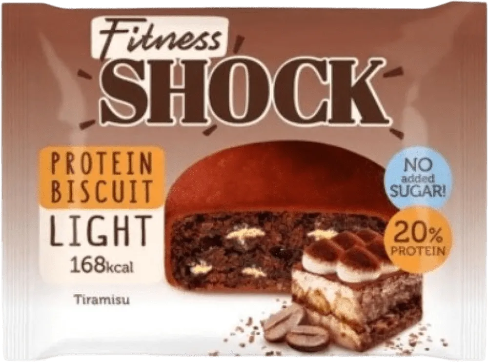 Protein cookie with tiramisu flavor "Fitness Shock Tiramisu" 40g
