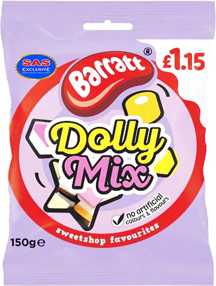 Դոնդողե կոնֆետներ «Barratt Dolly Mix» 150գ
