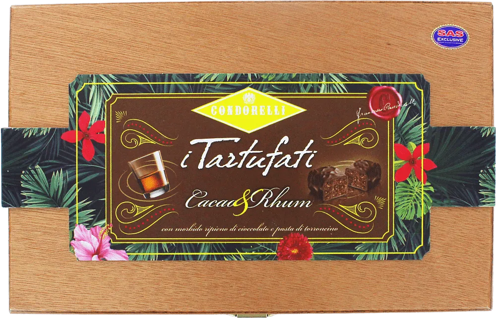 Chocolates candies collection "Condorelli Tartufati Cacao & Rhum" 300g 	