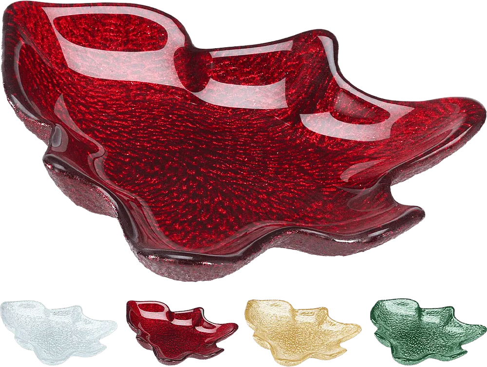 Christmas glass plate 1 pcs
