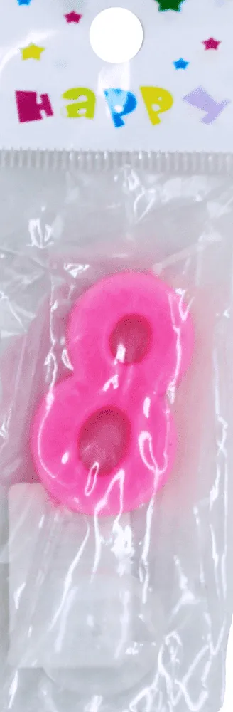 Birthday candle "Happy N8"
