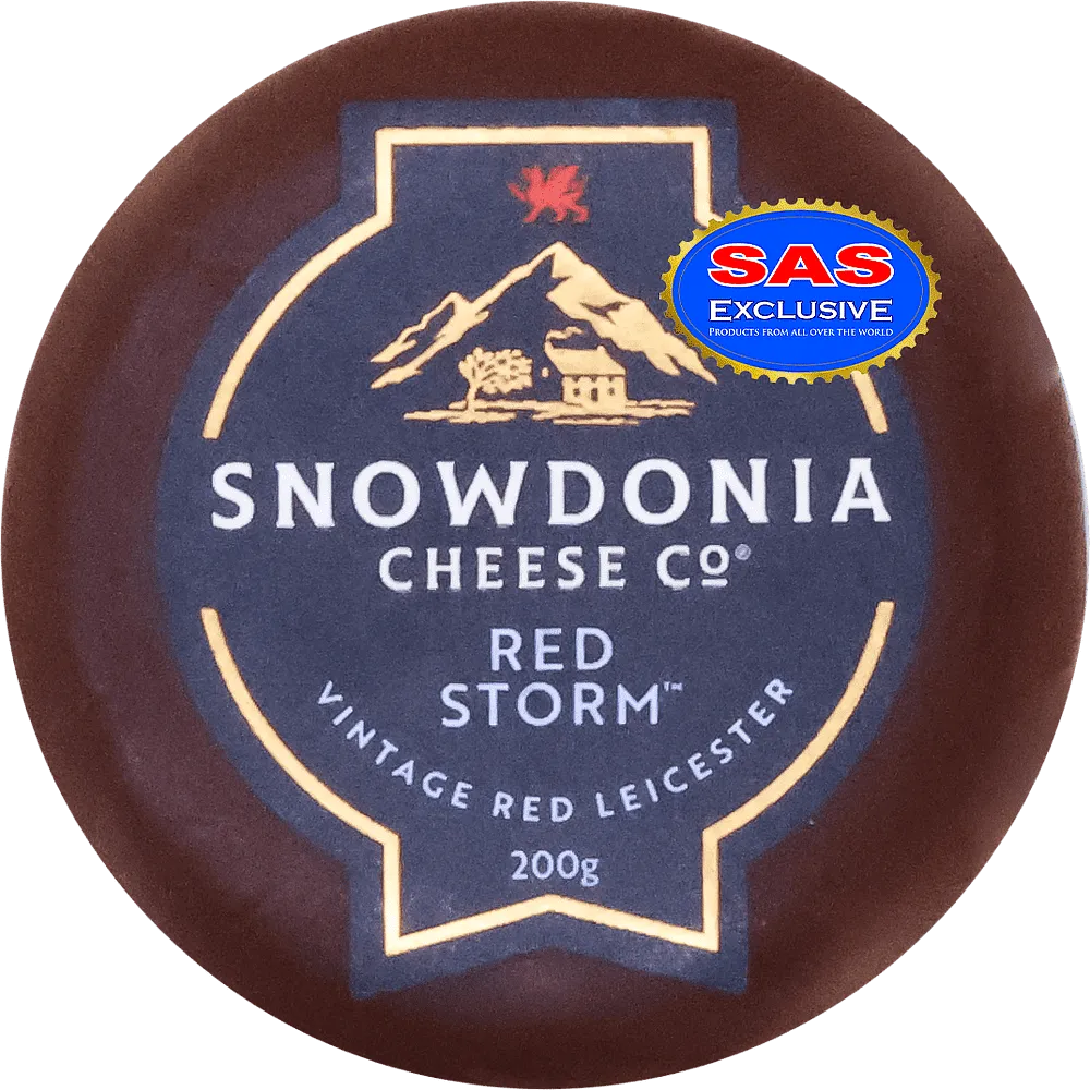 Red aged leicester cheese "Snowdonia Cheese Red Storm" 200g
