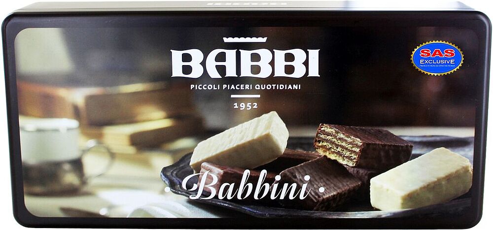 Wafer coated with chocolate "Babbi Babinni" 300g

