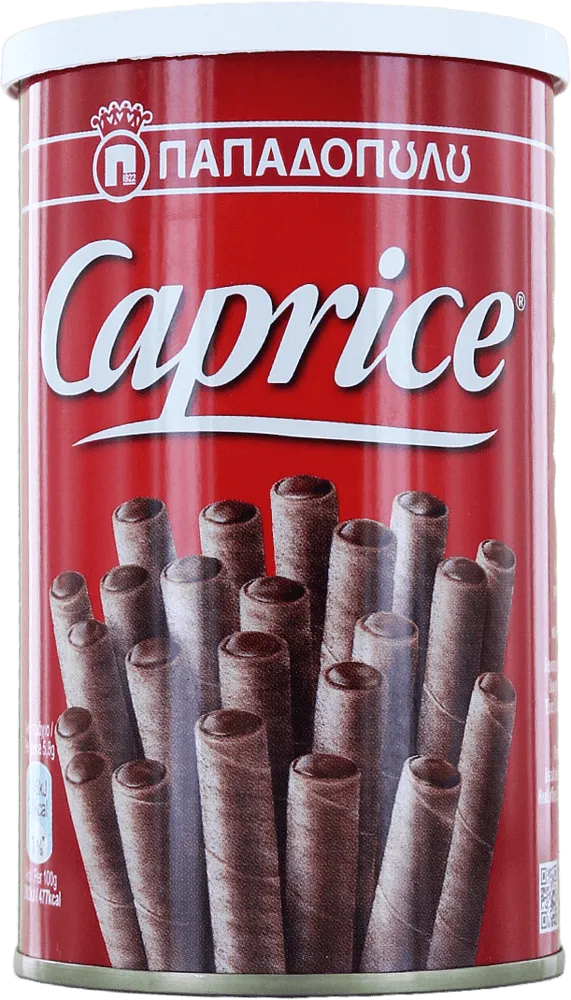 Wafer rolls with cocoa & peanut cream "Caprice" 115g
