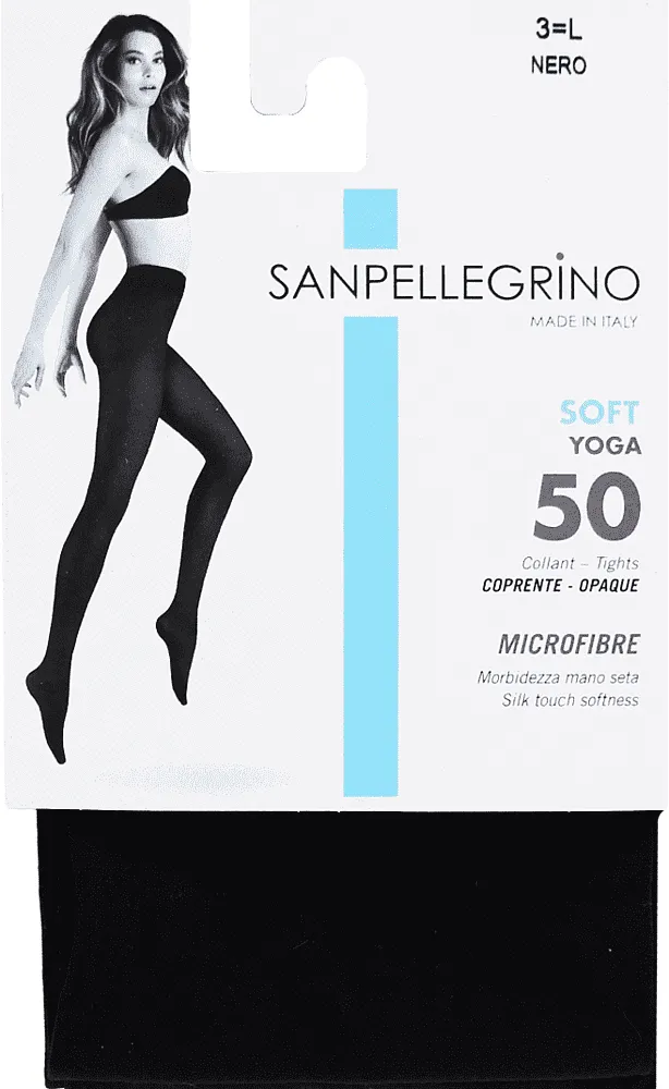 Black tights "Sanpellegrino Yoga Nero 50 Den N3"
