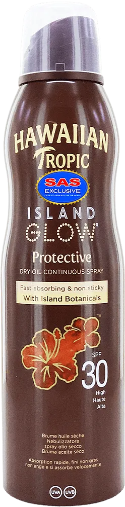 Sunscreen oil spray "Hawaiian Tropic Island Glow 30SPF" 177ml