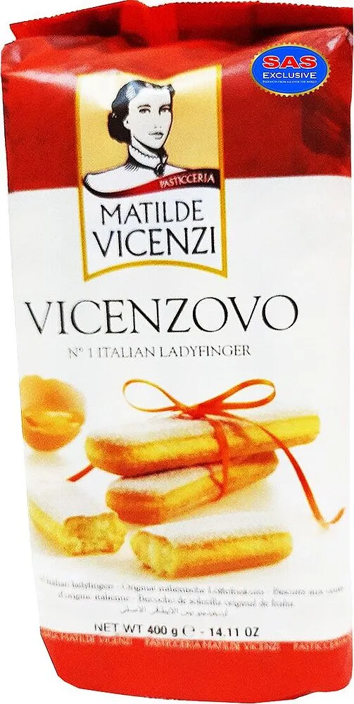 Ladyfingers for tiramisu "Matilde Vicenzi Vicenzovo" 400g 
