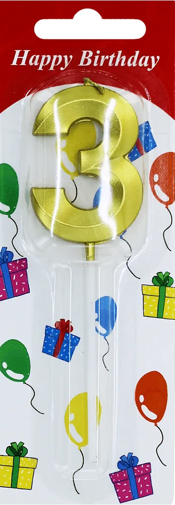 Birthday candle "Happy Birthday N3"
