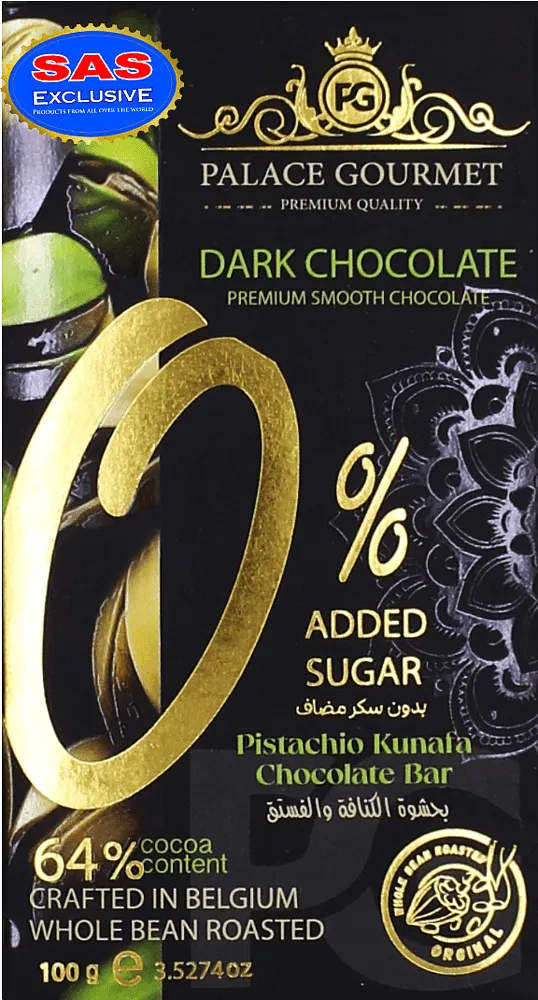 Chocolate bar with pistachios & kunafa "Palace Gourmet" 100g