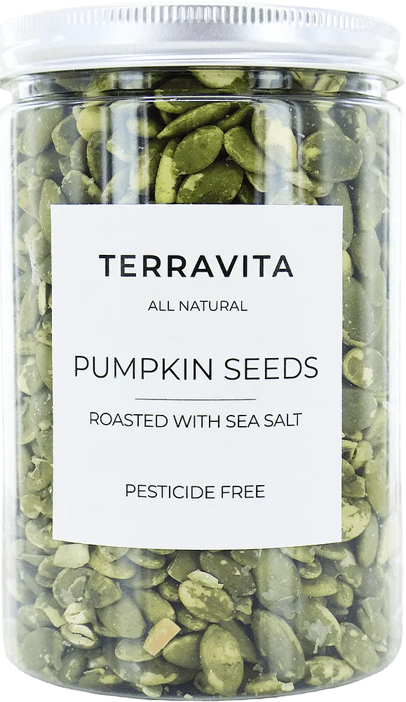 Pumpkin seeds with salt "Terravita Pumpkin Seeds" 250g±5%
