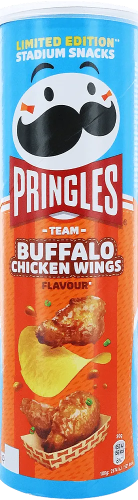 Chicken wing flavored chips "Pringles Buffalo Chicken Wings" 165g