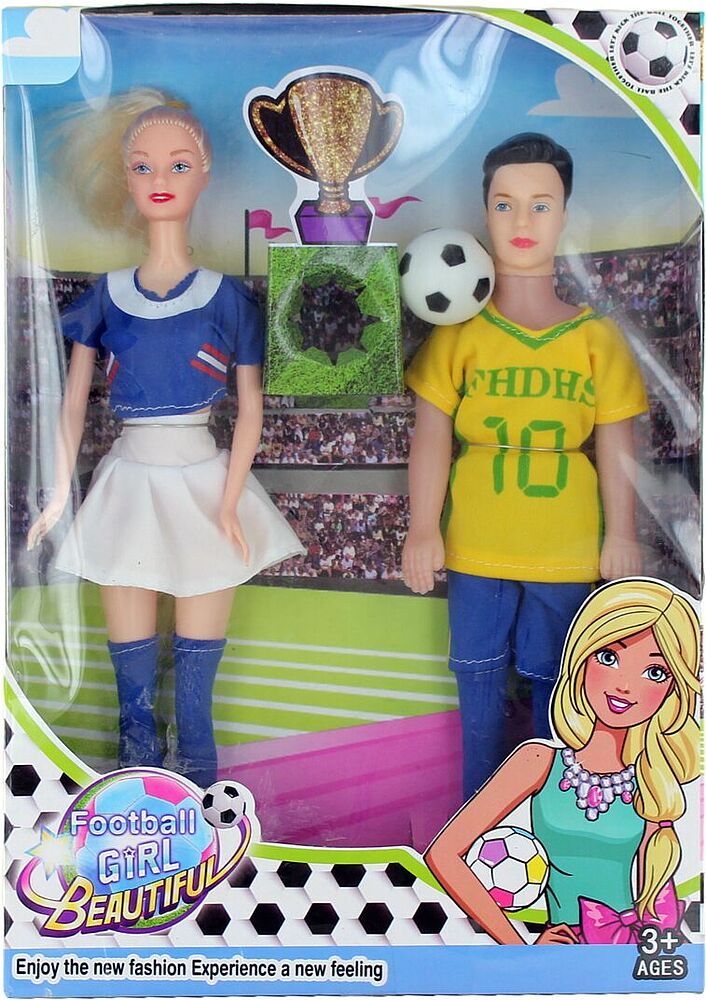 Doll "Football Girl Beautiful"
