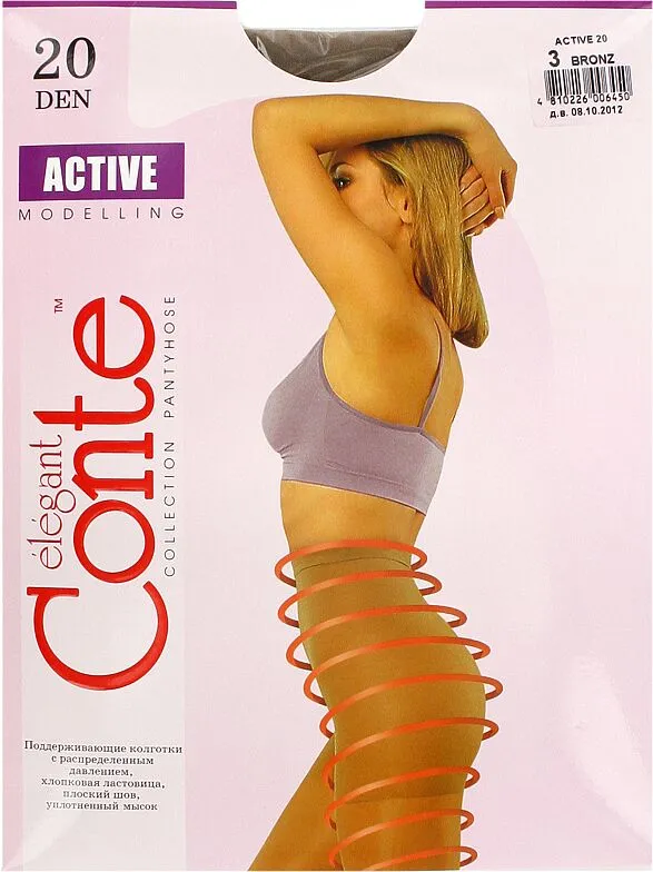 Колготки бронзовые "Conte Elegant Active 20 Den N3" 
