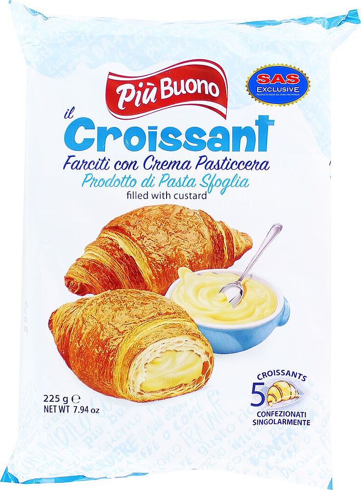 Croissant with vanilla filling 