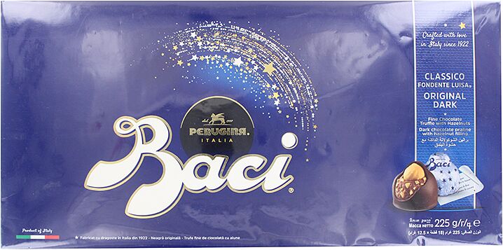 Շոկոլադե կոնֆետների հավաքածու «Parugina Baci Original Dark» 225գ