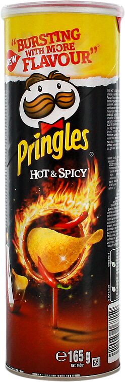 Չիպս «Pringles Hot & Spicy» 165գ Կծու 