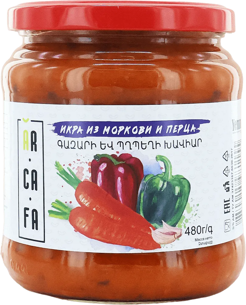 Икра морковно-перечная "Ttoo" 480г