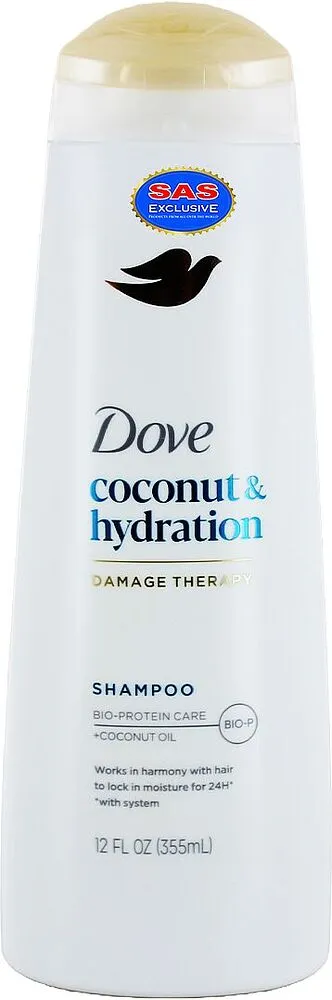 Шампунь "Dove Coconut & Hydration" 355мл
