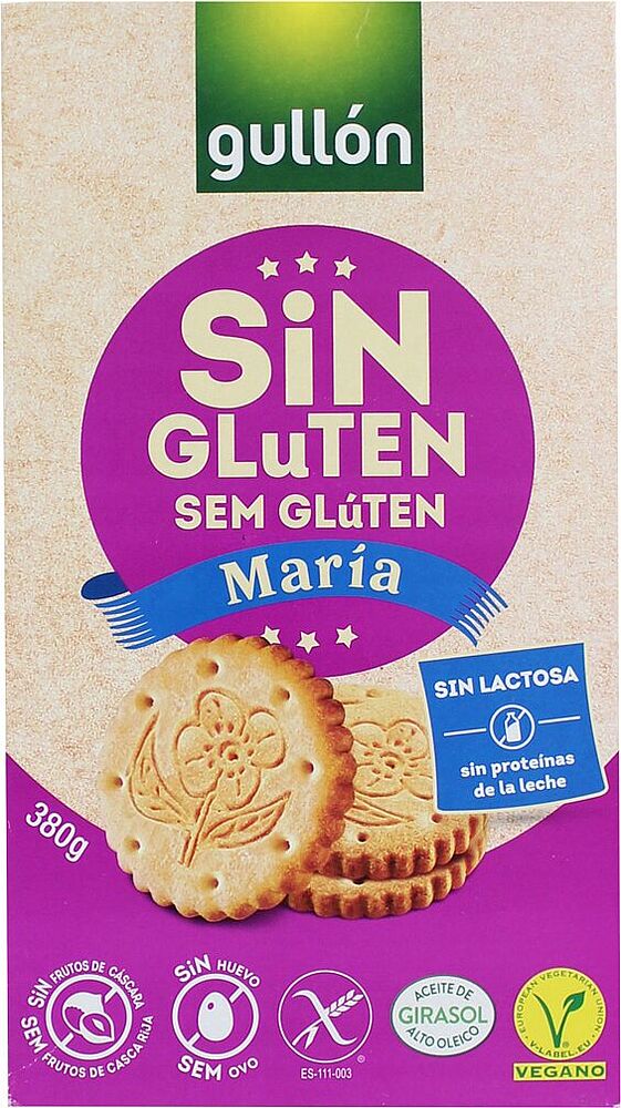 Gluten free cookies "Gullon Maria" 380g