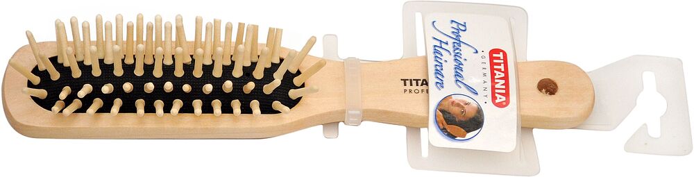 Comb "Titania  Professional Haircare Art.-Nr. 2822" wooden, medium 