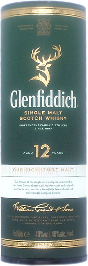 Վիսկի «Glenfiddich 12 Special Reserve» 50մլ
