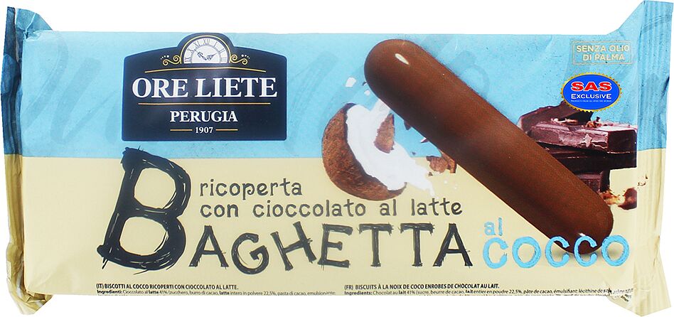 Թխվածքաբլիթ շոկոլադապատ «Ore Liete» 100գ
