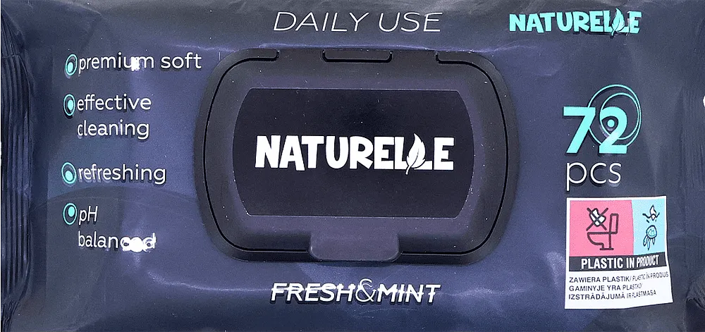 Wet wipes "Naturelle Fresh & Mint" 72 pcs

