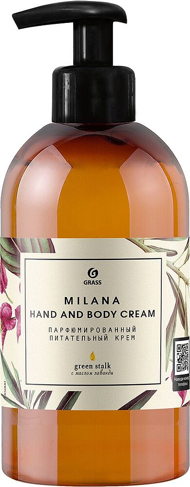 Hand & body cream "Grass Milana Green Stalk" 300ml 